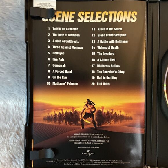 Scorpion King 1 2 DVD Lot Bundle Rise of a Warrior Dwayne The Rock Johnson - Picture 7 of 16